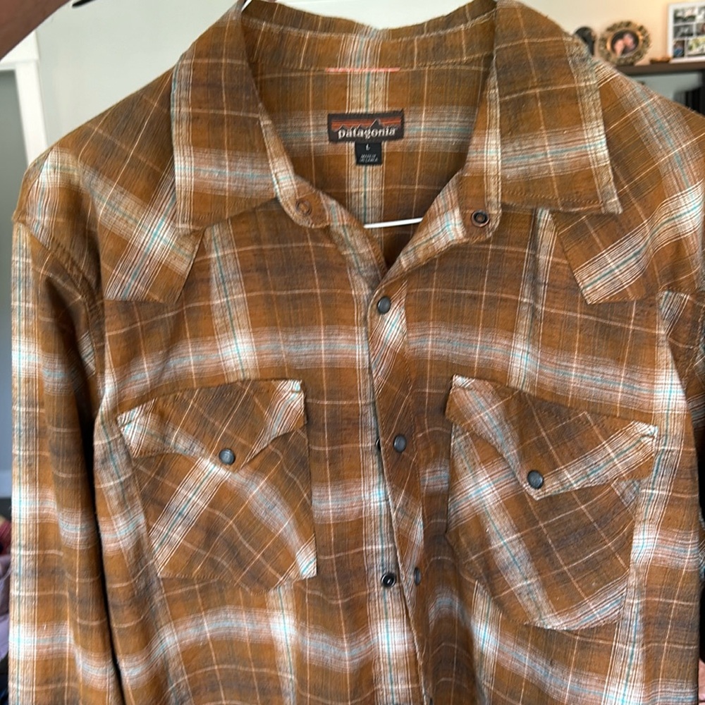 Patagonia Men’s LS Western Snap Shirt Size L